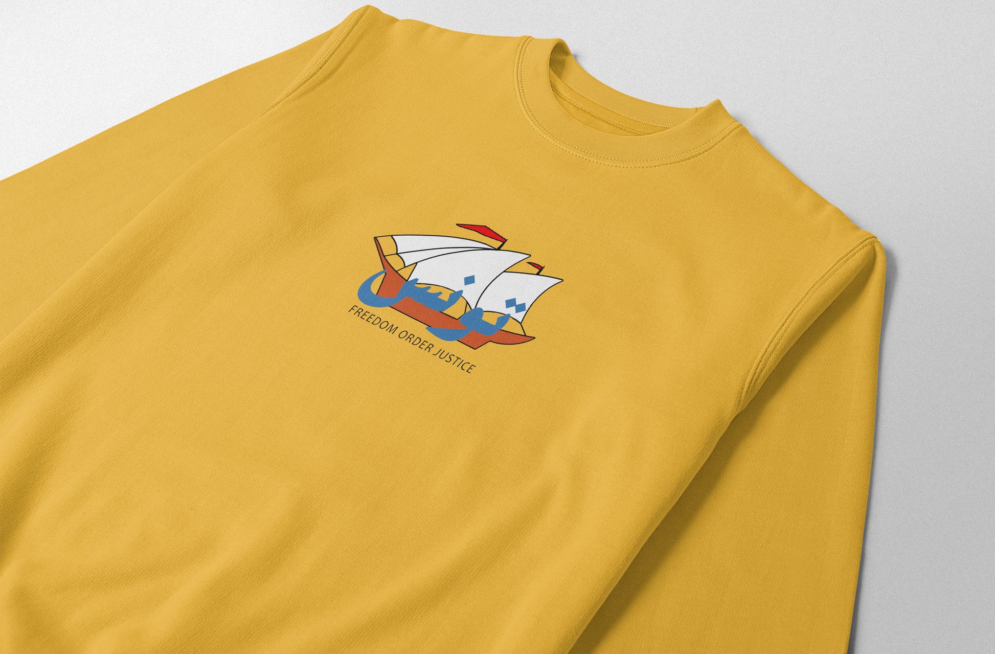Tunisia Freedom Ship Crewneck - Elrayah